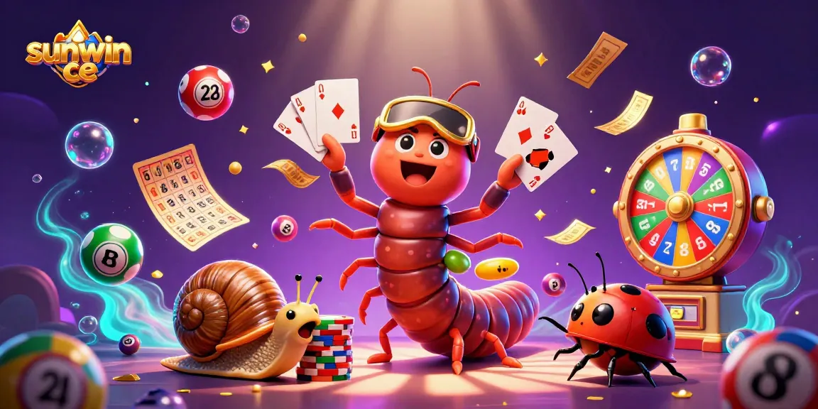 Experience thrill with sunwin ce as the enchanting millipede dealer captivates players amidst dynamic gaming elements.