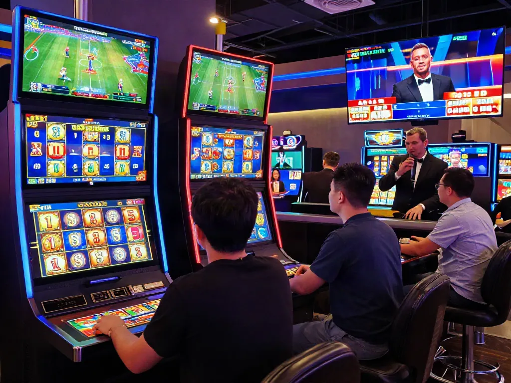 Players experiencing the excitement of sin88's online casino with vibrant visuals and engaging activities.